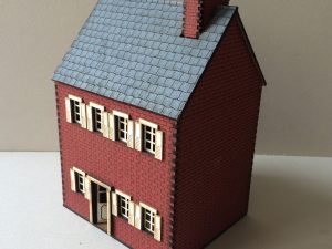 28mm Old West Town block with BANK and SHOPS KIT PRE PAINTED 