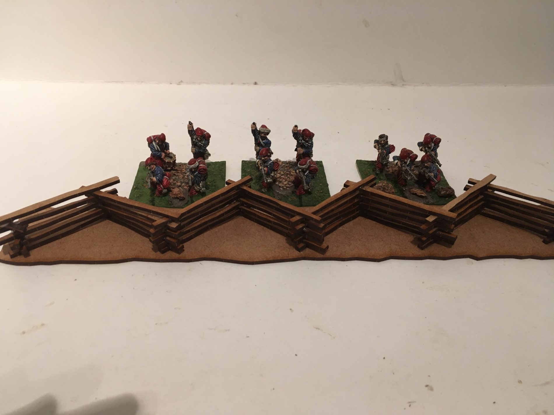 Snake Fence SECTIONS 28mm wargames made to order ACW AWI 